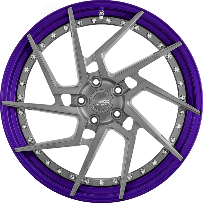 Brushed Titanium + Candy Purple Barrel