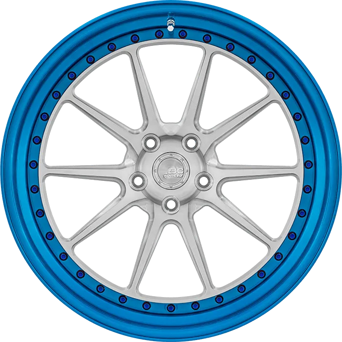 Brushed Silver + Candy Blue Barrel