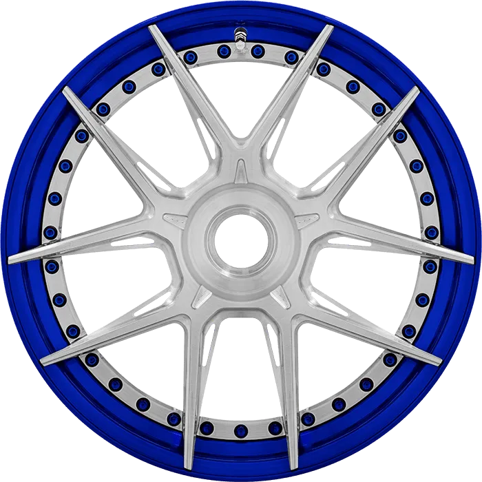 Brushed Silver + Candy Blue Barrel