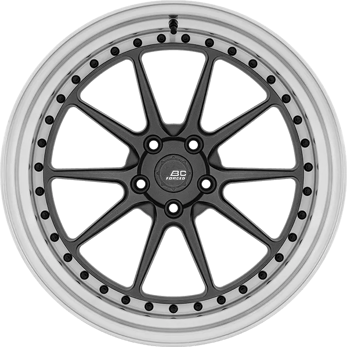 Satin Dark Graphite + Polished Lip