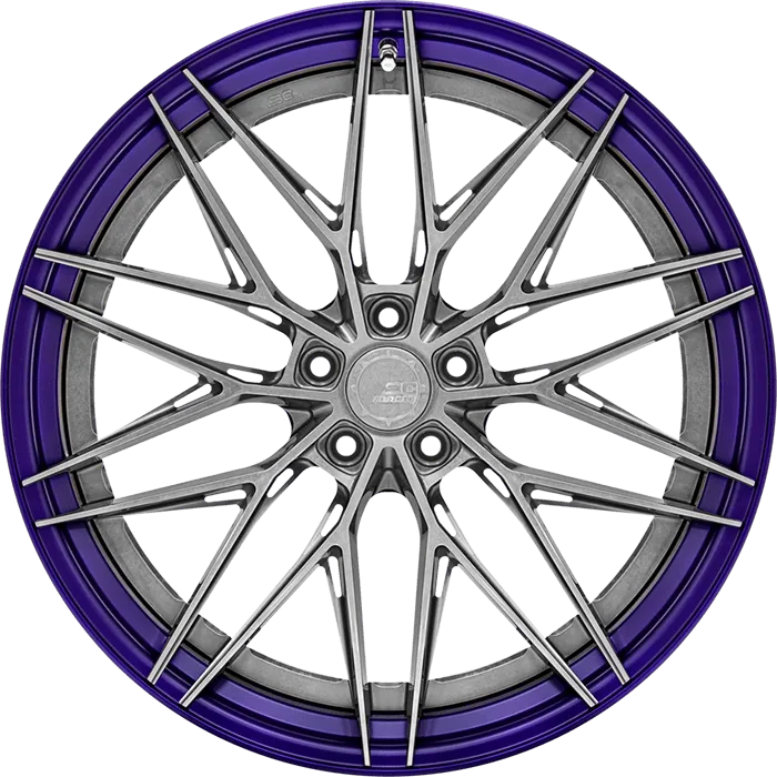 Brushed Silver + Candy Purple Barrel