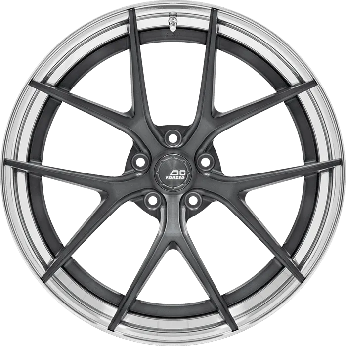 Satin Dark Graphite + Polished Lip